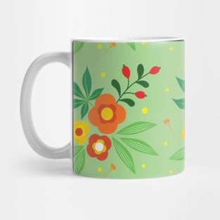 Botanical Colorful Countryside Wildflowers Watercolor Painting Mug